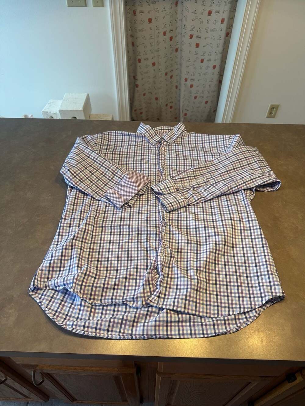 Tailorbyrd Collection Men's Long Sleeve Button-Down Plaid Shirt Size XXL